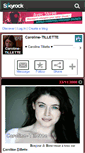 Mobile Screenshot of caroline-tillette.skyrock.com