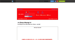 Desktop Screenshot of choixmortel.skyrock.com