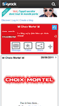 Mobile Screenshot of choixmortel.skyrock.com