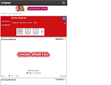 Tablet Screenshot of choixmortel.skyrock.com