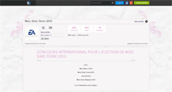 Desktop Screenshot of miss-sims-terre-2013.skyrock.com