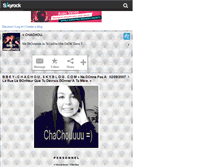 Tablet Screenshot of bbey-chachou.skyrock.com