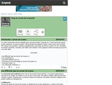 Tablet Screenshot of cancer-de-la-peau54.skyrock.com