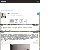 Tablet Screenshot of ana-ma-maladie.skyrock.com
