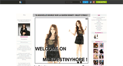 Desktop Screenshot of miledestinyhope.skyrock.com