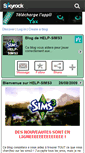 Mobile Screenshot of help-sims3.skyrock.com