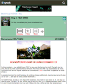 Tablet Screenshot of help-sims3.skyrock.com