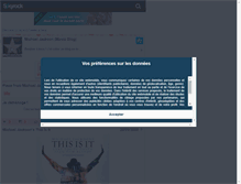 Tablet Screenshot of michaeljacksonmusic1958.skyrock.com