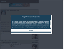 Tablet Screenshot of justin-gaston-music.skyrock.com