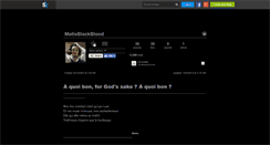 Desktop Screenshot of matisblackblood.skyrock.com