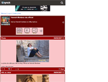 Tablet Screenshot of hannah-montana270694.skyrock.com
