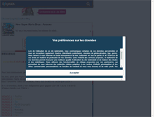 Tablet Screenshot of newsupermariobrosastuces.skyrock.com