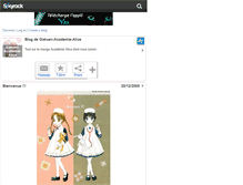 Tablet Screenshot of gakuen-academie-alice.skyrock.com