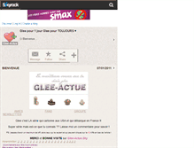 Tablet Screenshot of glee-actue.skyrock.com