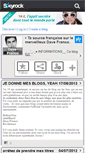 Mobile Screenshot of dave-franco.skyrock.com