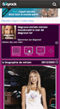 Mobile Screenshot of degrassi-miriam.skyrock.com