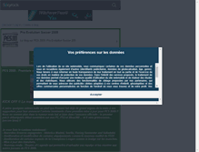 Tablet Screenshot of pes2009.skyrock.com