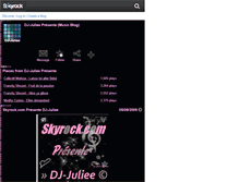 Tablet Screenshot of dj-juliee.skyrock.com